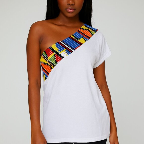 ME TO WE One Shoulder Tee - Picture 1 of 4